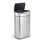 40 Litre, Rectangular Touch-Bar Bin - Image 2