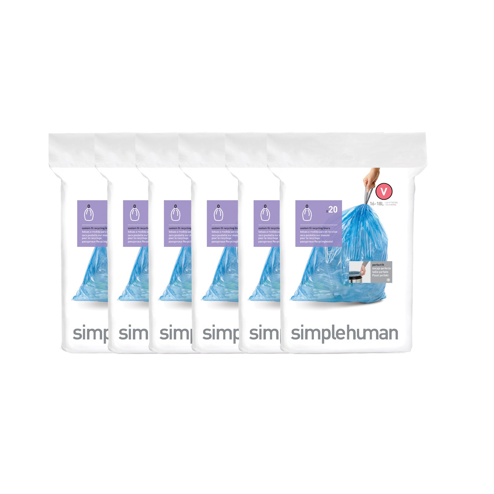 Code V Blue Recycling Custom Fit Liners - Image 4
