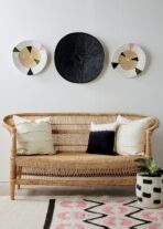Mosaic Bullseye Wall Basket - Image 2