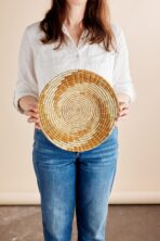 Bahari Banana Bark Wall Basket - Image 3
