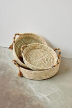 Peach Banded Betty Tray with Tassel - Image 6