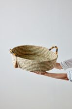 Peach Banded Betty Tray with Tassel - Image 4