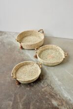 Peach Banded Betty Tray with Tassel - Image 8