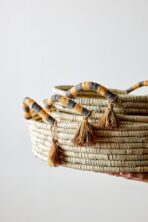 Peach Banded Betty Tray with Tassel - Image 7