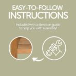 Charleston Natural Teak Spa/Bathroom - Under Sink - Storage Bench - 14" - Image 9