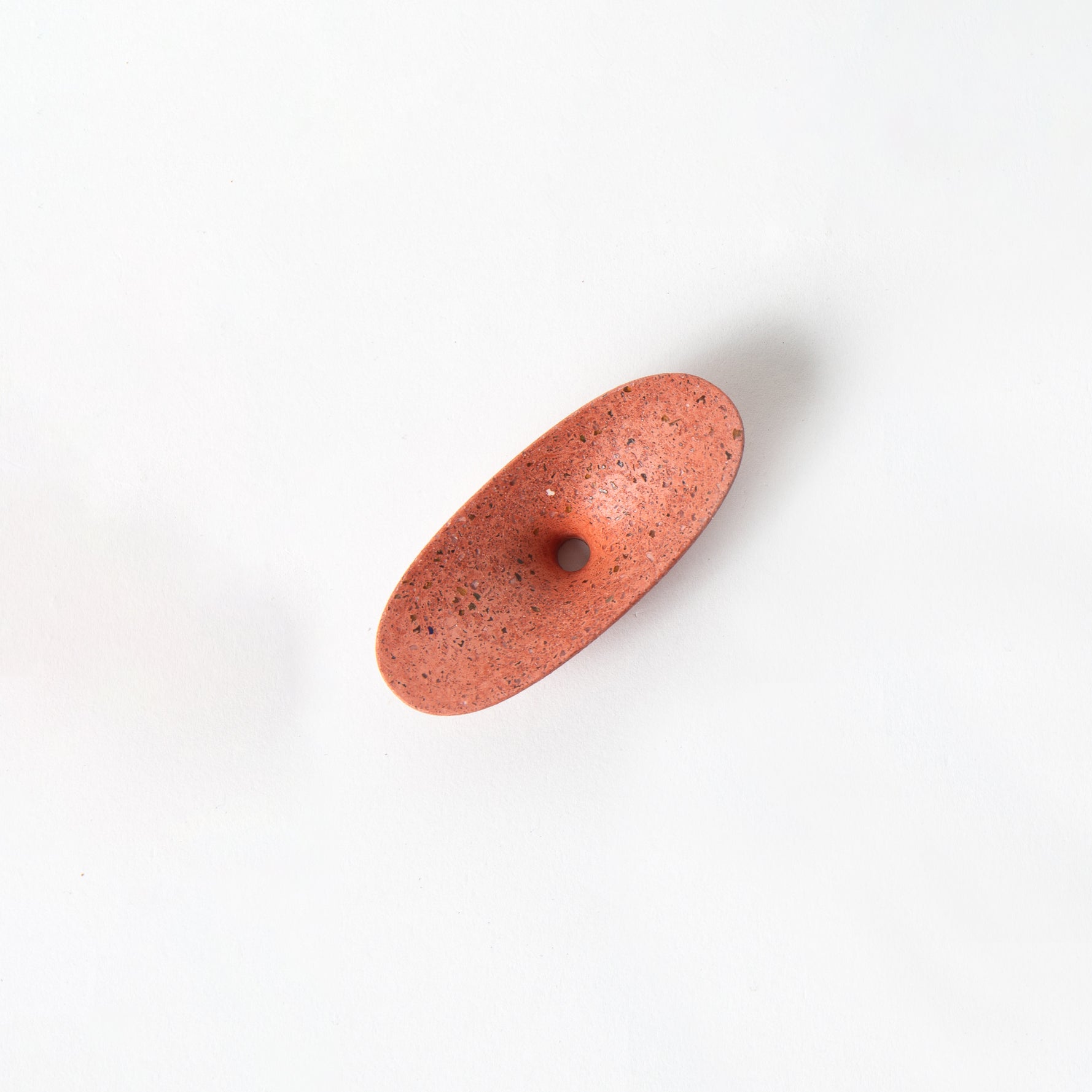 dimple_coat_hook_coral.jpg Dimple Coat Hook | Coral Terrazzo - Image 1