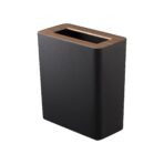 Trash Can - Rectangle - Steel + Wood - Image 16
