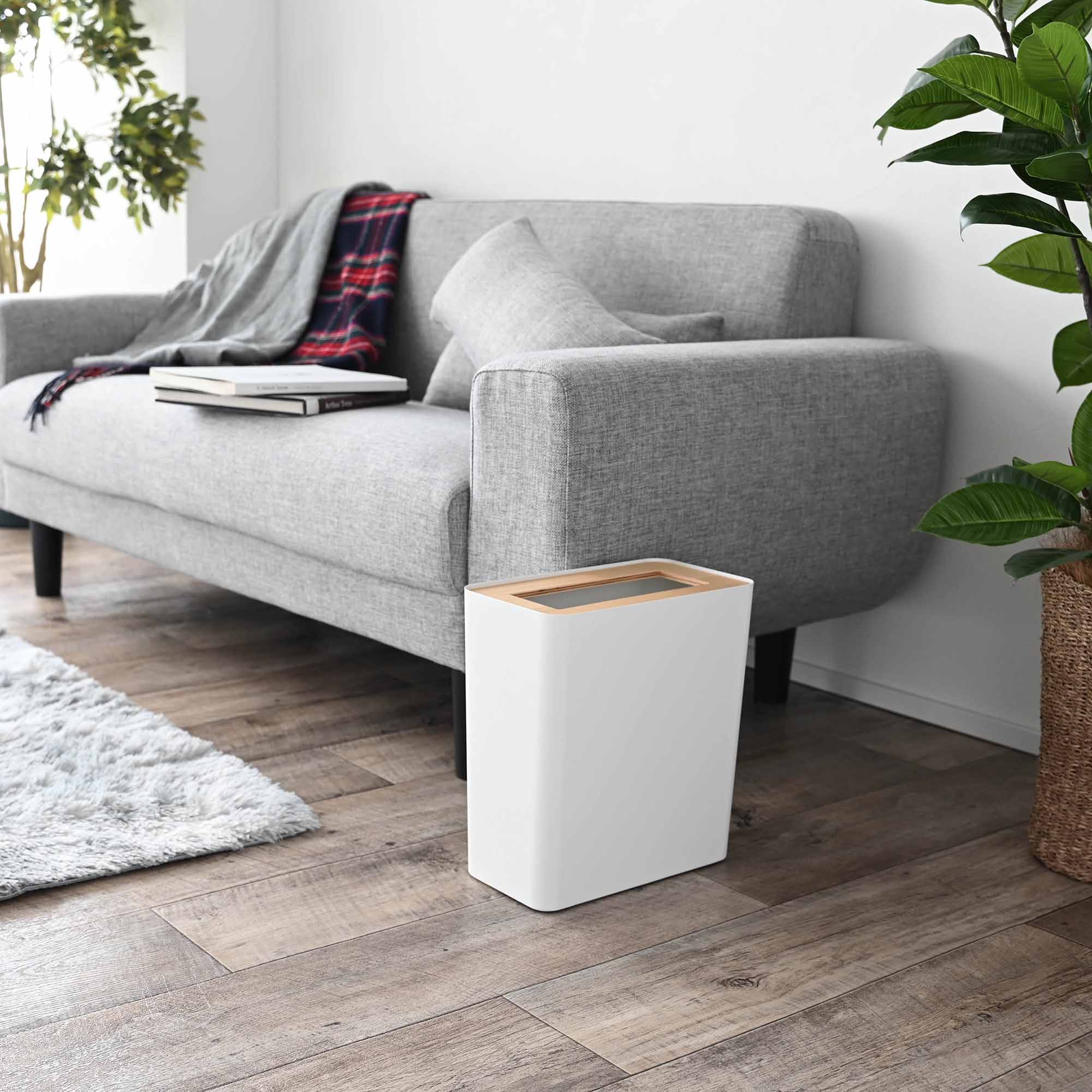 epg5itzcrywhogm4nemk.jpg Trash Can - Rectangle - Steel + Wood - Image 1