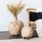 Ilala Garlic Gourd Handwoven African Basket - Image 2