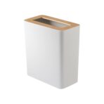 Trash Can - Rectangle - Steel + Wood - Image 8