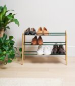 Expandable Shoe Rack (18" H)  - Steel + Wood - Image 12