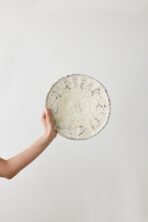 White Washed Handwoven Wall Basket - Image 3